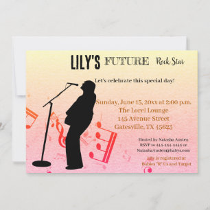 Future Rock Star Baby shower Uitnodiging
