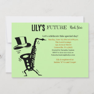 Future Rock Star Baby shower Uitnodiging