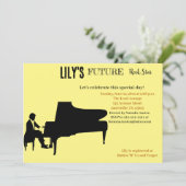 Future Rock Star Baby shower Uitnodiging (Staand voorkant)