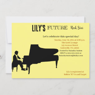 Future Rock Star Baby shower Uitnodiging