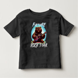 Future Rock Star Kleurrijk Beer Kinder Shirts