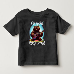 Future Rock Star Kleurrijk Beer Kinder Shirts