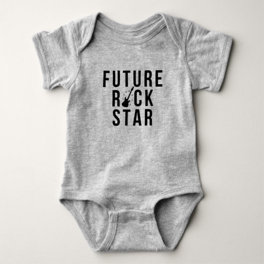 Future Rock Star Music Baby T-shirt (Voorkant)