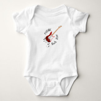 "Future Rock Star" Red Music Lovers Baby One Piece Romper