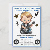 Future Rock Star Rock N Roll Baby Boy Kaart (Voorkant)