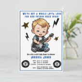 Future Rock Star Rock N Roll Lotta Love Baby Boy Kaart (Staand voorkant)