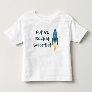 Future Rocket Scientist Blue Outer Space Funny Boy Kinder Shirts