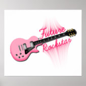 Future Rockstar pink guitar poster (Voorkant)