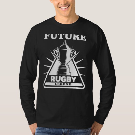 Future Rugby Legend Funny Mannen Rugby Shirt Rugby (Voorkant)