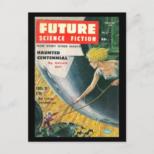 Future Science Fiction 35 [1958-02.Columbia]_Pulp Briefkaart (Voorkant)
