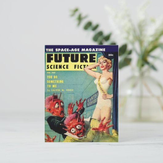 Future Science Fiction Briefkaart (Staand voorkant)