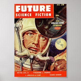 Future Science Fiction pulp cover. Poster