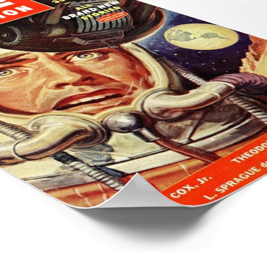 Future Science Fiction pulp cover. Poster (Hoek)