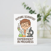 Future Scientist - Experiment in ontwikkeling Briefkaart (Staand voorkant)