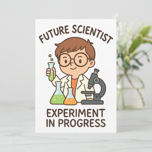 Future Scientist - Experiment in ontwikkeling Kaart (Staand voorkant)