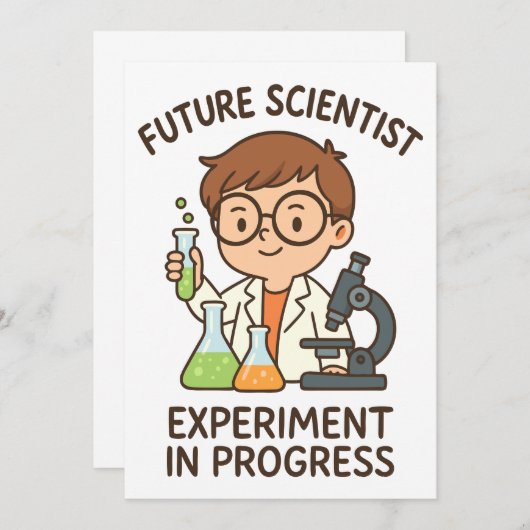 Future Scientist - Experiment in ontwikkeling Kaart (Voorkant / Achterkant)