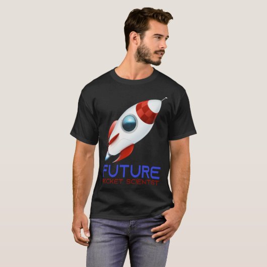 Future Scientist Science Rocket Ship Kids  Astrona T-shirt (Voorkant volledig)