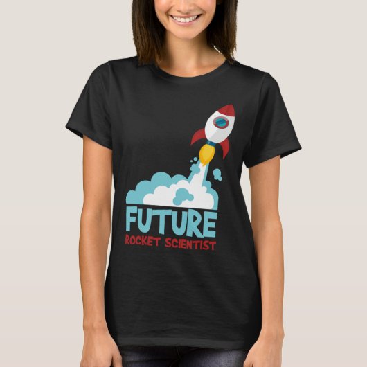 Future Scientist Science Rocket Ship Kids  Astrona T-shirt (Voorkant)