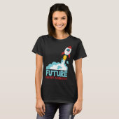 Future Scientist Science Rocket Ship Kids  Astrona T-shirt (Voorkant volledig)