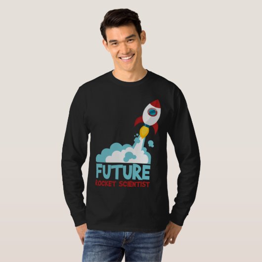 Future Scientist Science Rocket Ship Kids Astrona T-shirt (Voorkant volledig)