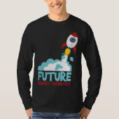 Future Scientist Science Rocket Ship Kids Astrona T-shirt (Voorkant)