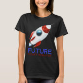 Future Scientist Science Rocket Ship Kids  Astrona T-shirt (Voorkant)