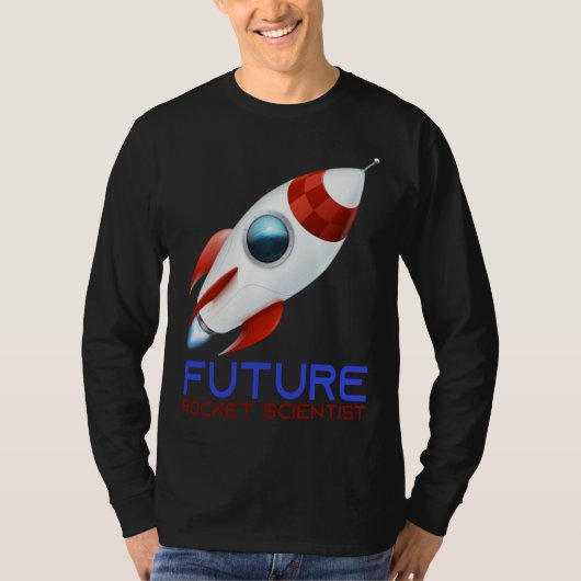 Future Scientist Science Rocket Ship Kids  Astrona T-shirt (Voorkant)
