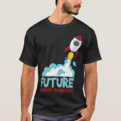 Future Scientist Science Rocket Ship Kids  Astrona T-shirt (Voorkant)