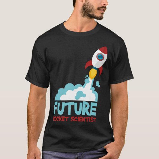 Future Scientist Science Rocket Ship Kids Astrona T-shirt (Voorkant)