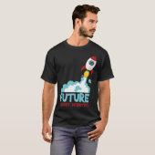 Future Scientist Science Rocket Ship Kids Astrona T-shirt (Voorkant volledig)