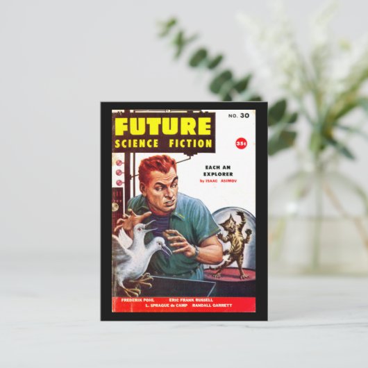 Future September 1956_Pulp Art Briefkaart (Staand voorkant)