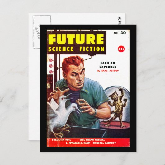 Future September 1956_Pulp Art Briefkaart (Voorkant / Achterkant)