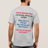 Future Service Dog - Service Dog in training T-shirt (Achterkant)