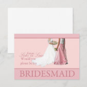 Future Sister in Law Please be Bridesmaid Kaart (Voorkant / Achterkant)