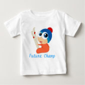 Future Ski Champ Baby Tee Shirt (Voorkant)
