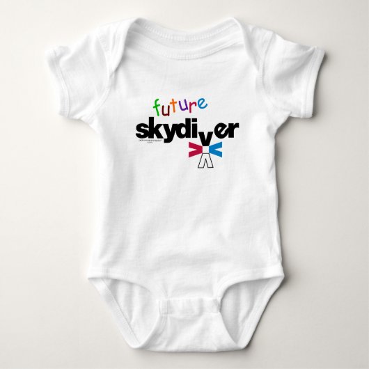 Future Skydiver Baby Bodysuit (Voorkant)