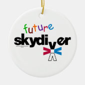 Future Skydiver Keramisch Ornament (Voorkant)