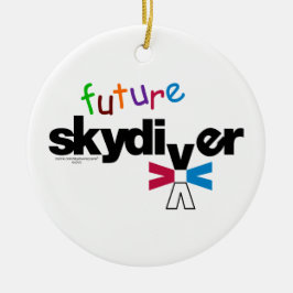 Future Skydiver Keramisch Ornament