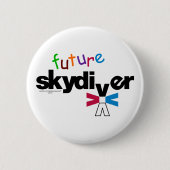 Future Skydiver Ronde Button 5,7 Cm (Voorkant)