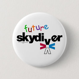 Future Skydiver Ronde Button 5,7 Cm