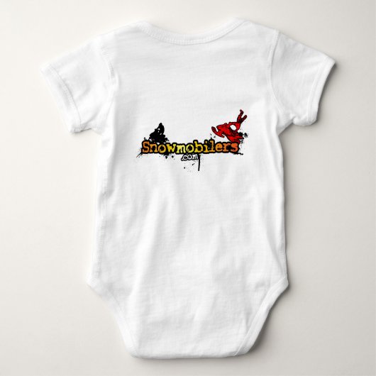 "Future Sledder" Snowmobiers.com Baby Romper (Achterkant)