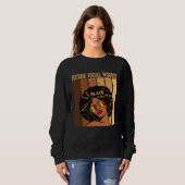 Future Social Worker Afro African Women Black Hist Trui (Voorkant volledig)