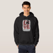 Future Social Worker Love Messy Bun Valentine's Ap Hoodie (Voorkant volledig)