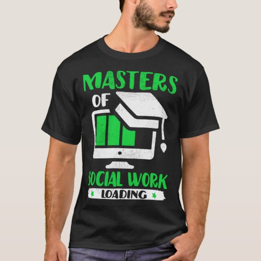 Future Social Worker Masters Of Social Work MSW Gr T-shirt (Voorkant)