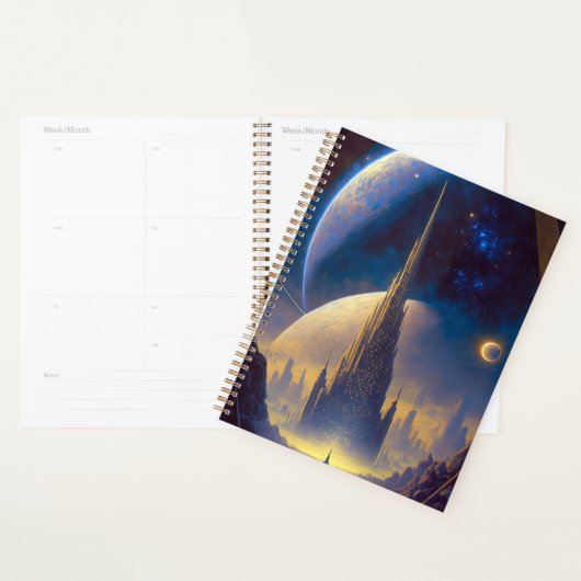 Future Space City Sci-Fi Art Planner (Display)