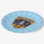 Future Space Explorer Papieren Bordje (Gekanteld)