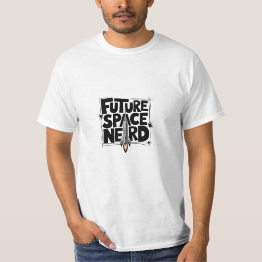Future Space Nerd - T-shirt ontwerp (Voorkant)