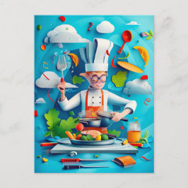 Future Star Chef Dream voor kinderen Beschrijving: Feestdagenkaart