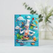 Future Star Chef Dream voor kinderen Beschrijving: Feestdagenkaart (Staand voorkant)