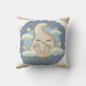 Future Star - Dromerige Baby-voetafdrukken Kussen (Achterkant)